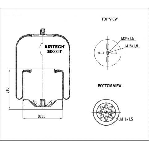 www.AirGART.com Пневморессора Airtech 34838-01K